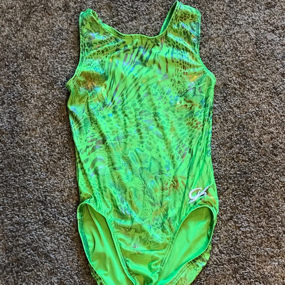 GK Green Gymnastics leotard